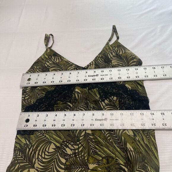 Carine Roitfeld Paris x Uniqlo Palm Silk Tank Top Size Small - Picture 3 of 6